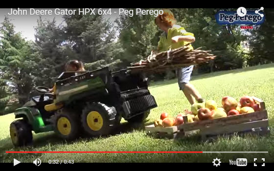 PegPerego - John Deere Gator HPX 6x4 24V elektromos gyermektraktor