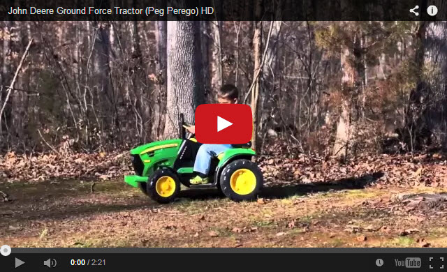 PegPerego - John Deere Ground Force 12V elektromos gyermektraktor